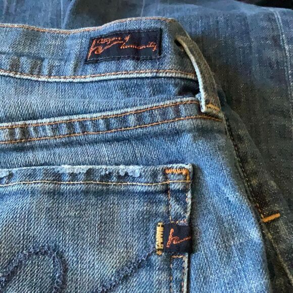 Citizens of Humanity Women’s Low Waist Cropped Jeans Kelly #63 Stretch size 25 - Picture 5 of 7